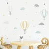 Dessin animé ballon à air nuages pépinière Stickers muraux amovibles enfants bricolage Stickers muraux enfants chambre intérieur décoration de la maison 240105