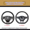 Steering Wheel Covers Foam Leather Car Cover Sports for Universal Braid 38cm Auto Braiding Case Interior Parts Accessory Decoration