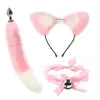 Kit de produtos adultos sedutores com alternativa Fox Headband Bell Collar Mamilo Grampos SM Bondage Sex Toys 240106