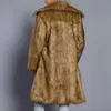 High Street Faux Fur Męska kurtka długa płaszcz zima ciepły przemysł ciężki haute luźne swobodne wiatrówki płaszcze odzieży 240105