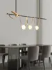 Lustres Gold Line Sling Art créatif moderne intérieur lustre LED de haute qualité pour salon Villa El Lobby plafonnier