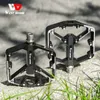 Ultralight 3 Rulmanlar Pedal Bisiklet Bisiklet Pedalı Anti-Slip CNC BMX MTB Yol Bisiklet Pedalı Bisiklet Alüminyum Alaşım Bisiklet Aksesuarları 240105