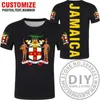 Ulusal Jamaika bayrağı T-Shirtsjamaika Halkın T-Shirt Moda Etnik Tarzı Sıradan Spor Harajuku Gevşek Tişört Üst Kıyafetleri X0602