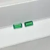 Luźne diamenty Octagon Cut Zielony Kolumbijski Szmaragd 4x8mm Kamień dla wisiorka