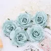 10cm Big Rose Artificial Flowers Heads Silk Fake Flowers For Home Decor Marriage Wedding Decoration DIY Garland Accessories