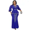 Work Dresses 3xl Plus Size Women Dress Sets Tops Skirt Suit 2024 Elegant African Wedding Party Evening Gown Ruffle Sleeve Bodycon Skirts