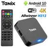 TANIX TX1 미니 안드로이드 10 스마트 TV 박스 Allwinner H313 2.4G WiFi 4K HD 2GB 16GB 세트 상단 박스 미디어 플레이어 1GB 8GB TV 스틱