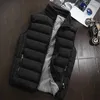 Gilets pour hommes hommes grande taille 5XL décontracté hiver chaud sans manches Parkas vêtements de sport couleur unie vestes gilets