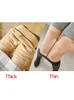 2 Pcs Sexy Slim Thermal Stockings Woman Streetwear Translucent Fleece Thin/Thick Pantyhose Female Winter Warm Tights Party Pants 240106