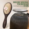 Brosse de Massage de tête en acier, cheveux et bois, avec aiguille, brosse Airbag pour cuir chevelu, pour peignage, 240105