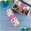 Cadeau Wrap Floral Imprimé Long Aron Coffret Cadeau Moon Cake Carton Emballage Présent Pour Cookie Faveurs De Mariage Bonbons En Gros Drop Livraison Dhlkn