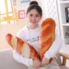 Creativo Simulazione Peluche Pane Hamburger Forma Cuscino Divertente Cibo Pisolino Cuscino E Cuscino Giocattolo Per Bambini Regalo Di Compleanno 50 cm 55 cm 240105