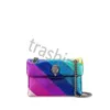 Kurt Geiger London bag Kensington Designer Bag Mini PU Leather Rainbow Cross Body and Purse Luxury Shoulder Small