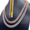 10mm Wide Necklace for Women Hip Hop Moissanite Cuban Chain Iced Out Jewelry Link