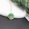 Pendant Necklaces BLUESTAR Simple Flower Clavicle Chain Necklace For Women Korean Colorful Beaded Handmade Choker Wedding Neck Jewelry Gift