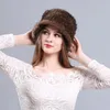 Berets elegante fedoras chapéu feminino inverno quente moda fedora boné senhoras mãe de meia-idade idosos chapéus de festa h7053