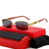 16% zniżki hurtowe nowych okularów przeciwsłonecznych pełnoklatkowych Men Business Square Drewniane okulary przeciwsłoneczne dla kobiet
