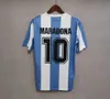 Argentina retro camisa de futebol maradona 1978 1986 1998 1994 1996 2000 2001 camisa tailandesa kempes batistuta riquelme higuain kun aguero caniggia aimar camisas de futebol