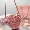 Bolso con forma de corazón, bolsos de cuero para mujer, mini bolso de diseñador para niñas, bonito bolso de hombro tipo bandolera, bolso para teléfono con cadena a la moda