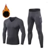 Sous-vêtements thermiques pour hommes, vêtements thermiques à séchage rapide, ensembles longs, Compression, sueur polaire, hiver