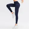 AL Yoga Joggingbroek Dames Naadloze Broek Pluche Hoge elastische T-lijn Jogging Sportkleding Hoge taille Heupheupen Fitnessbroek Tailleband Zaklegging