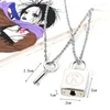 Naszyjniki wiszące 1set Anime Ai Yazawa Nana Lover's Keylock Alloy Fashion Metal Cosplay Akcesoria cosplay cos