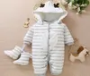 Invierno nueva ropa gruesa de algodón para bebés recién nacidos mamelucos cálidos ropa de abrigo infantil regalos de navidad ropa para niños monos 7273866