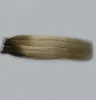 Nastro nelle estensioni dei capelli umani 100 g Trama della pelle Ombre Capelli veri umani 25 grammi per pezzo 40 pezzi per confezione Colla nei capelli Extensio6599185