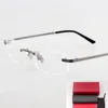 Solglasögonramar Titanium Cardi Men's Fashionable Recept Glasses Frame 0087 Kvinnor Frameless Casual personlig datorläsning