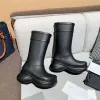 Scarpe casual Stivali firmati Uomo Donna Moda Stivali da neve Tacco Pioggia Gomma Stivali da pioggia invernali Piattaforma Caviglia Mezza Rosa Nero Verde Focalistic