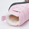 Botas inverno bebê neve meninos meninas sapatos de algodão quente crianças gancho design princesa curto crianças à prova d 'água