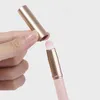 Makeup borstar bärbara runda huvud mini läppborste bär lock läppstift concealer mjuk syntetisk tjej glans smet