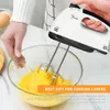 Elektrisk handblandare 7 hastighet rostfritt stål ägg-whisk elektrisk mixer inkluderar 2 beaters 2 degkrokar robusta lätt rengöring 240106
