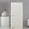 3Dステレオホワイトジプステクスチャ幾何学的パターン壁紙壁紙モダンなシンプルなリビングルームホーム装飾PVCアート3DドアステッカーT2271A