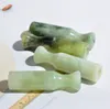 Coole bunte natürliche Jade-Edelsteine, Pfeifen, One Hitter, tragbare Bong, Kräutertabak, Rauchen, Zigarettenspitze, Handpfeife, Filter, Mundstück, Catcher, Schnupperschläger, Schlägerspitzen