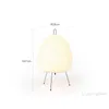 Japansk design Akari Wabi-Sabi Yong bordslampa tryckt ris papperslampa sovrum skrivbordsdekoration bordslampa droppe 240105