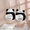 Towel Cartoon Panda Hand Child Quick Dry Handkerchief Towels Home Absorbent Dishcloth Kitchen Bathroom Rag With Hanging Loops