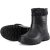 EVA Waterproof Work Men Boots Outdoor Fishing NonSlip Male Shoes Plush Warm Comfy Leisure Fashion Flat Footwear Botas Hombre 240105