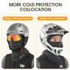 WEST BIKING Winter Warm Cycling Cap Bicycle Motorcycle Balaclava Windproof Sports Scarf Velvet Hiking Ski Hat Helmet Liner Caps 240106