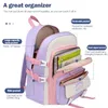 Borse da scuola per zaini per ragazze delle scuole superiori giapponesi per ragazze adolescenti Multi tasche Zaino Kawaii per donne Borsa per libri carina Mochila 240105