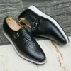 Мужская повседневная обувь из натуральной крокодиловой кожи, классическая обувь для мужчин, кожаные оригинальные модные кроссовки с пряжкой и ремешком
