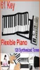 Piano numérique à 61 touches, portable, flexible, enroulable, 128 synthétiseurs différents avec touches programmables, haut-parleur externe, piano électronique5776790