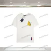 Xinxinbuy 2024 Hombres Diseñador Camiseta Camiseta Baloncesto Impresión de letras coloridas Cuello redondo Manga corta Algodón Mujer Negro Blanco XS-2XL
