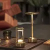 5200mAh USB Charging Table Lamp Aluminum Restaurant Bar Desk Lamp Dimming Atmosphere USB Charging Touch Switch Decoration 240105