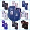 Sixer Phi 3 21 0 Allen Iverson Joel Embiid basketbalshirt Tyrese Maxey Philadelphias Julius Erving retro shirt