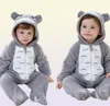 Bebê macacão kigurumis menino menina infantil macacão totoro traje cinza pijama com zíper roupas de inverno criança bonito roupa gato fantasia 21979419