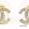 CHANNEL Orecchini a bottone Perla con diamanti Orecchini a goccia in oro Designer per donna Marchio di moda Non sbiadito Orecchini da sposa in argento RQZ8