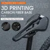 West Biking Carbon 3D Printed Bike Saddle Ultralight Bike Saddle男性向けの通気性女性トライアスロンロードMTBマウンテンバイクシート240105
