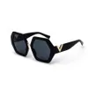 Sunglasses Polygonal Frames Monochrome Black Lenses Men's Women's Retro Sun Glasses Hexagon Sell191B