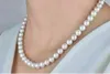 Aaaaa japońska Akoya 89 mm biały naszyjnik perłowy 24 14k złoty zapięcie Fine Jewelryjewelry Makin 240106